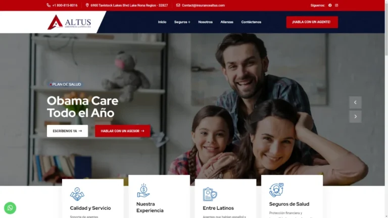 ALTUS asistencia latinas en USA - seguros