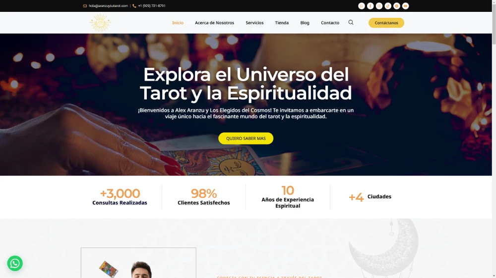 Aranzu y su tarot en USA