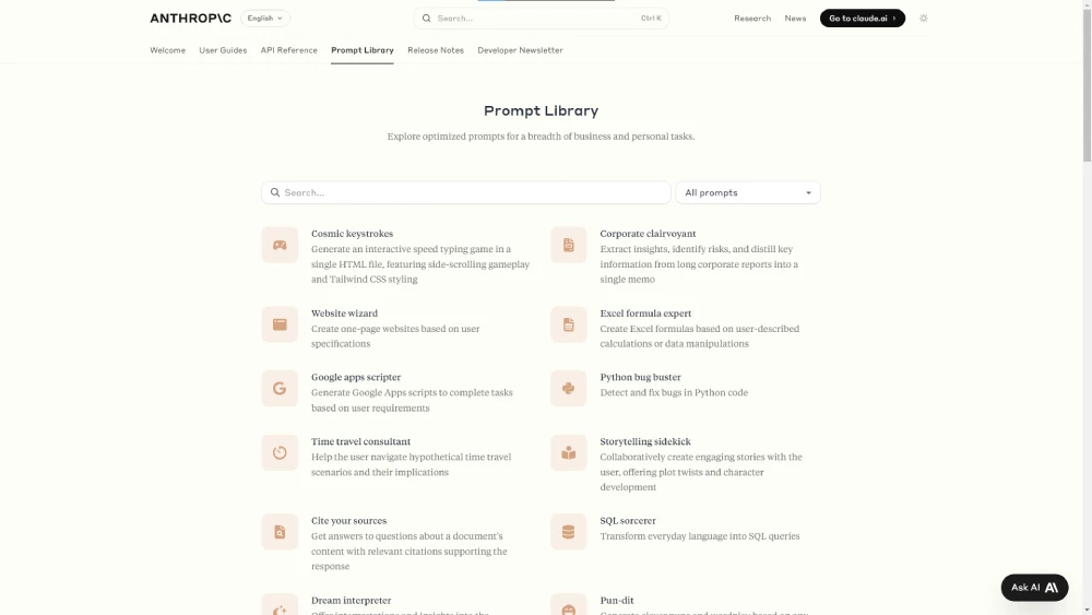 Biblioteca de Prompts