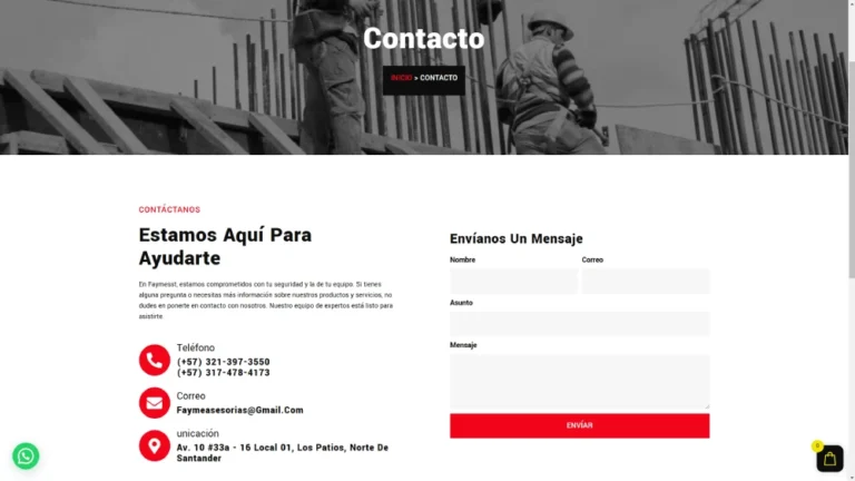 Contacto de faymesst - seguridad y salud en el trabajo