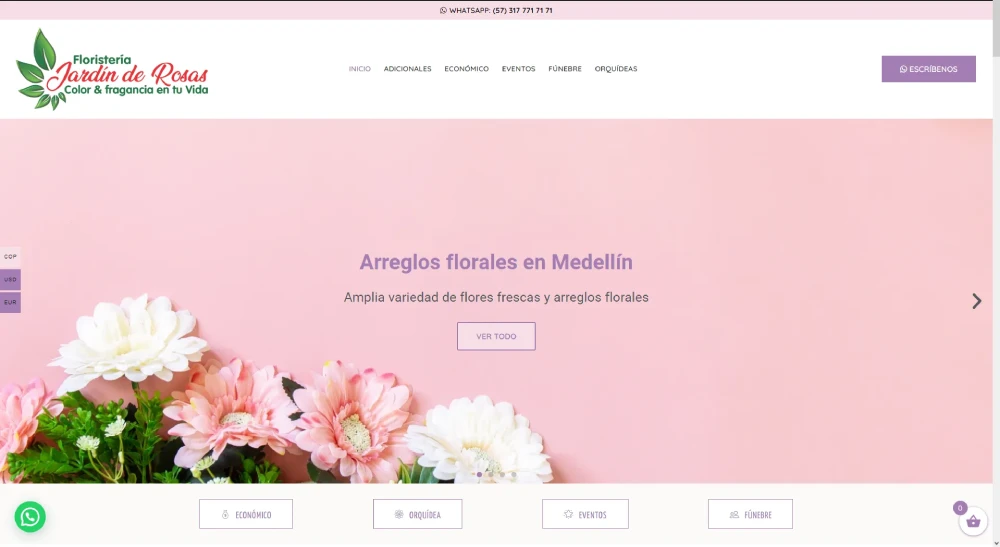 Floristaría en medellín, Jardin de Rosas