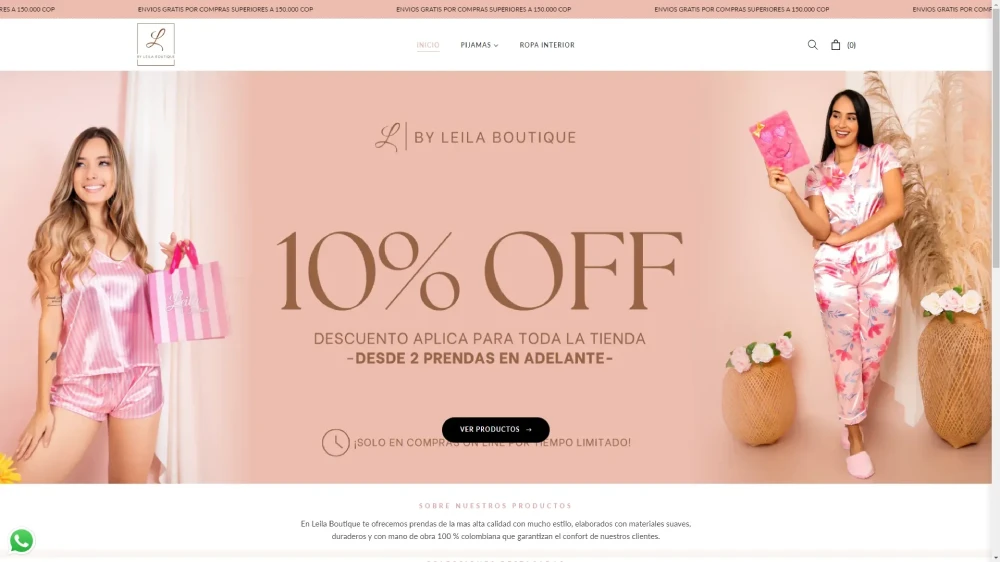 Leila Boutique tienda de prendas femeninas en cúcuta
