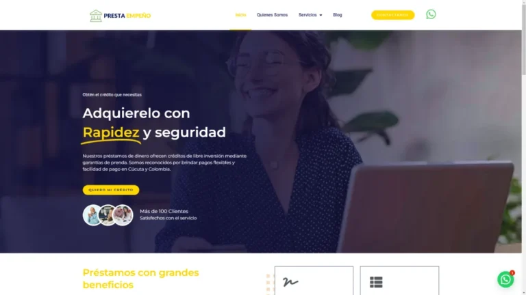 Sitio web de presta empeño