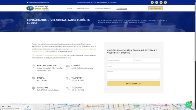 Contacto de fabricantes de veladoras en cucuta